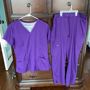 Purple Grey’s Anatomy Scrub set